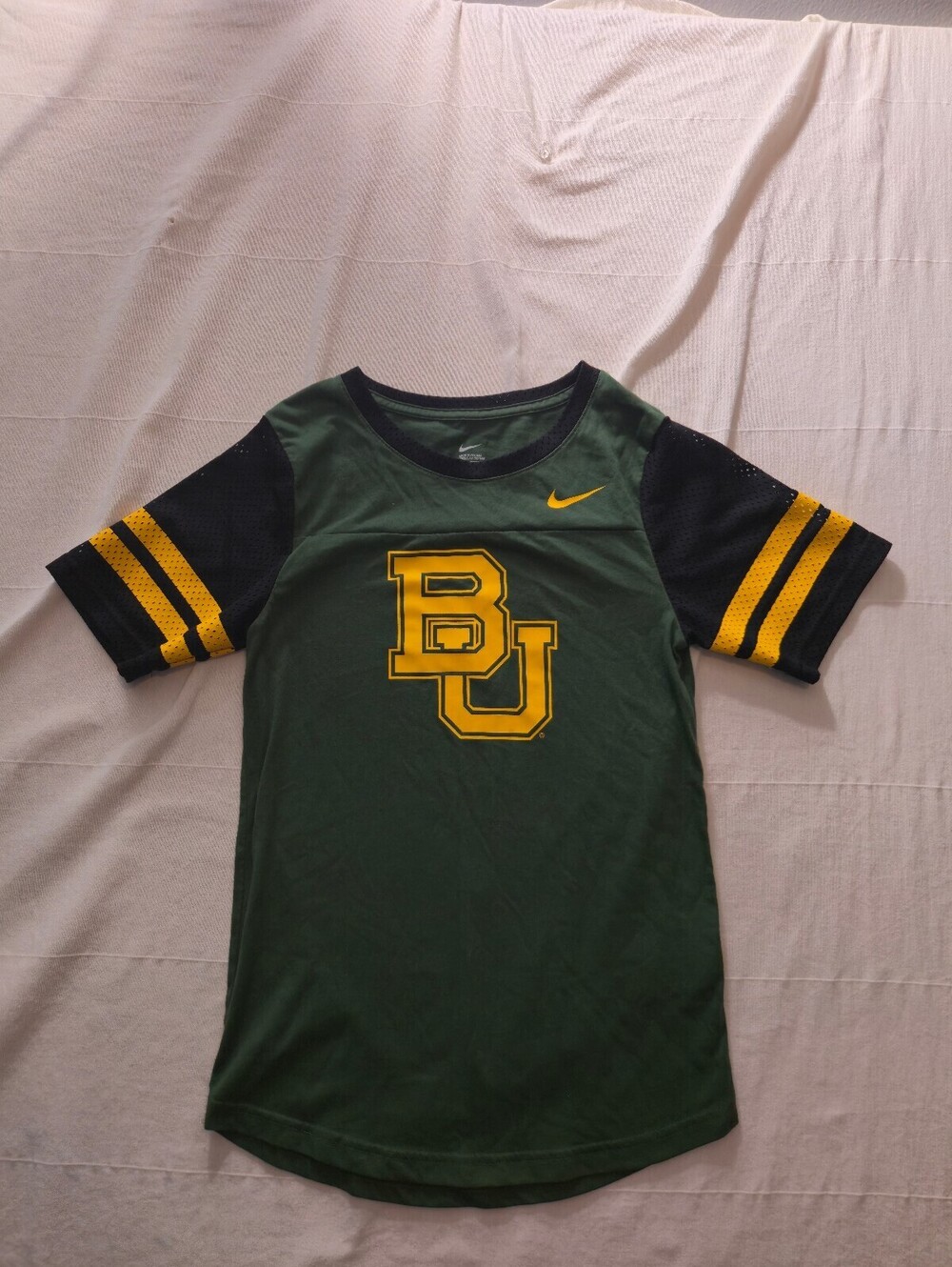 Nike Baylor University Green and Black T-Shirt XS